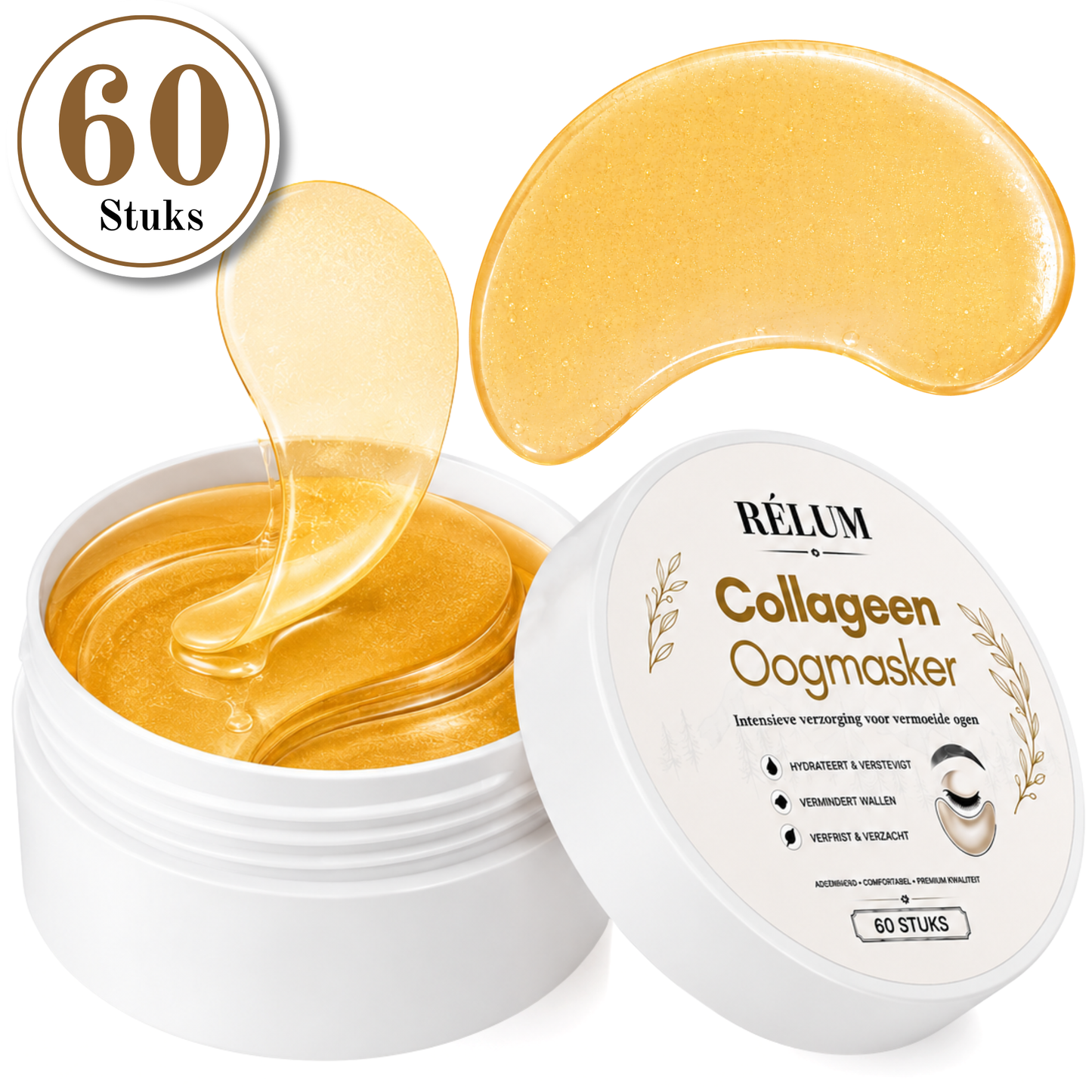 Rélum® Collageen oogmasker 60 Stuks